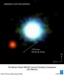 Possible image of an exoplanet