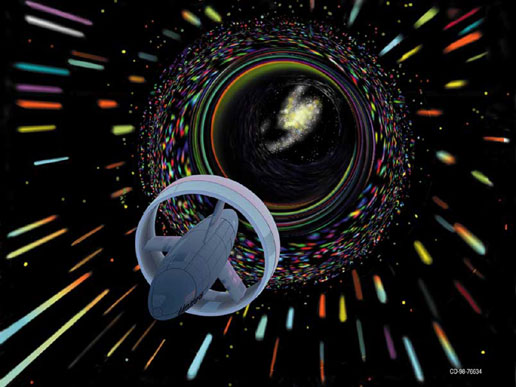 Artist\'s conception of a wormhole