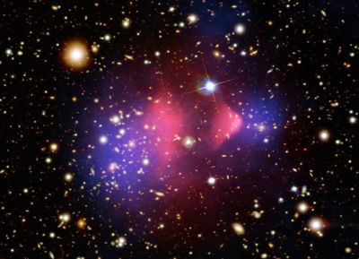 Galaxy cluster collision