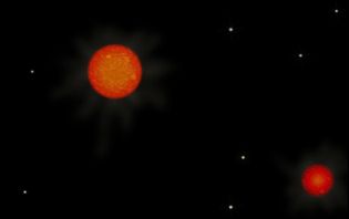 New binary red dwarf system