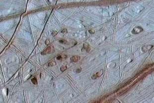 Europa's icy surface