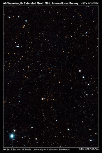 Hubble view of Groth strip
