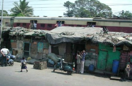 Slums in Bombay