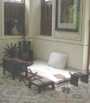 Gandhi's room in Bombay