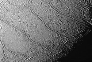 'Tiger stripes' region on Enceladus