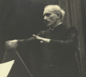 Arturo Toscanini at work