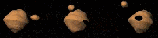 Binary asteroid KW4