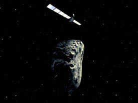 Rosetta flyby of an asteroid