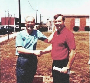 Neil Armstrong and Arthur C Clarke Meet at Converence on Wallops Island, VA No 3 (1)